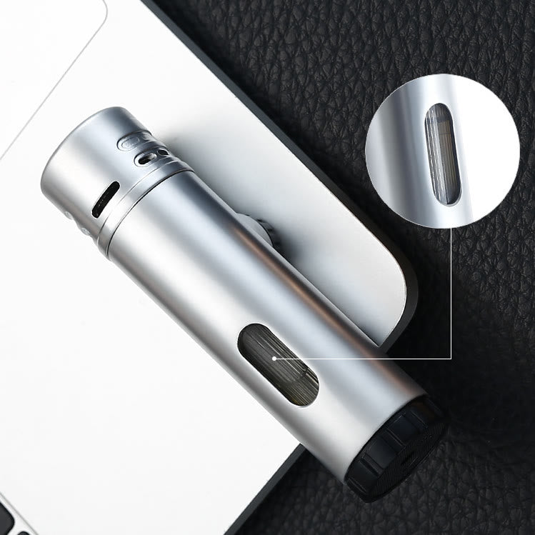 Vierflammenfeuerzeug mit Zigarrenlocher, Vierbrennerfeuerzeug