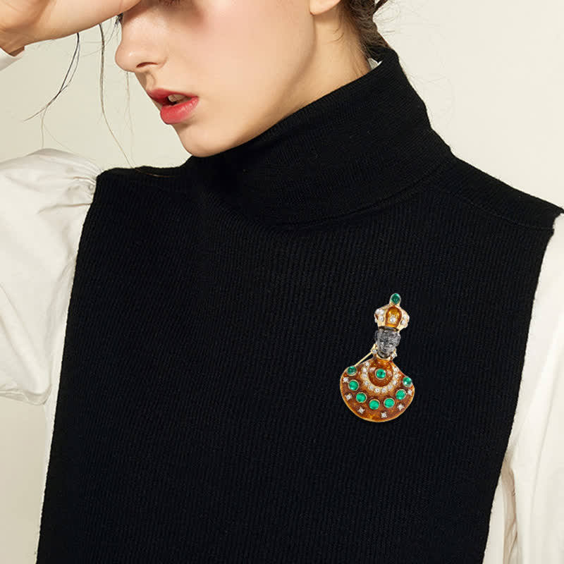 Unisex Mittelalter Große Ungewöhnliche Genie Kostüm Brosche