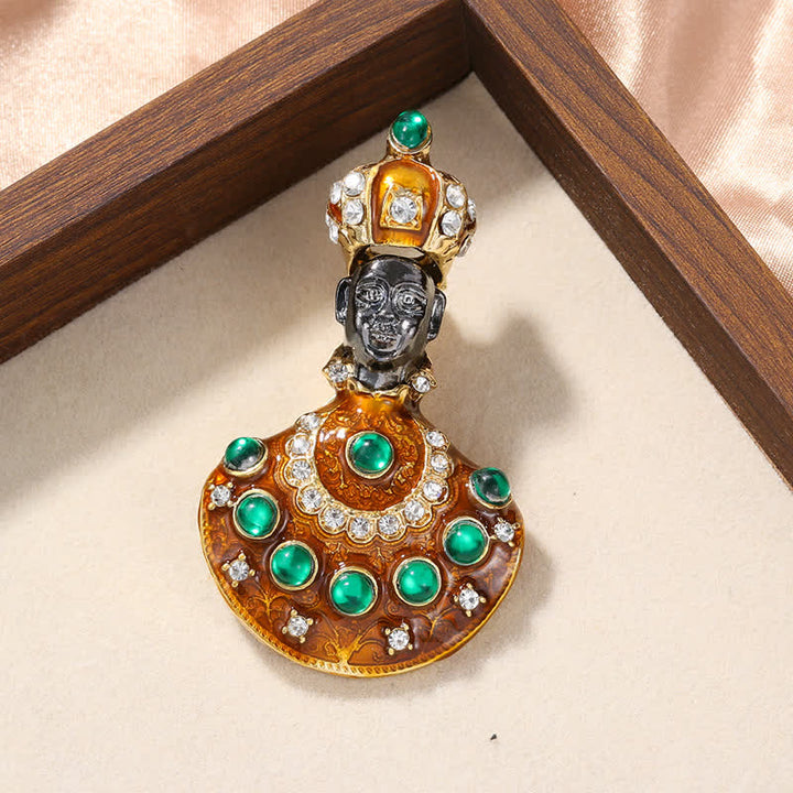 Unisex Mittelalter Große Ungewöhnliche Genie Kostüm Brosche