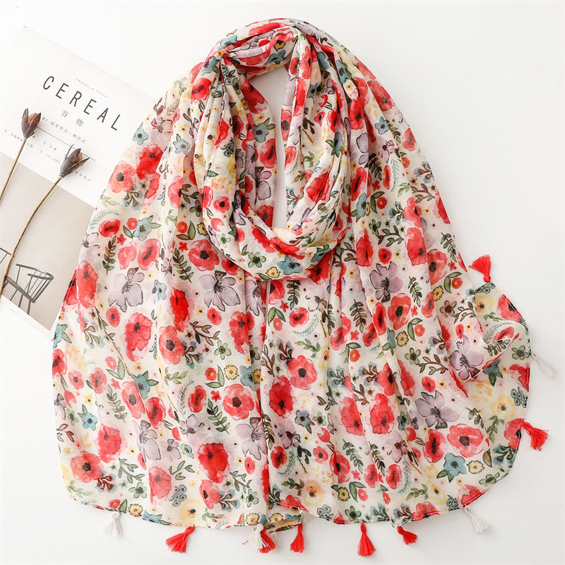 Leichter Schal für den Sommer und den Strand für Damen, dünn