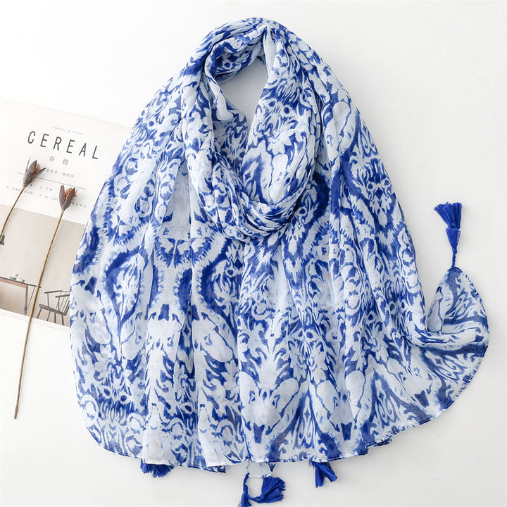 Leichter Schal für den Sommer und den Strand für Damen, dünn