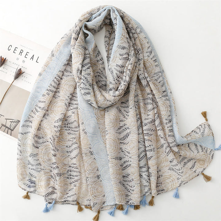 Leichter Schal für den Sommer und den Strand für Damen, dünn