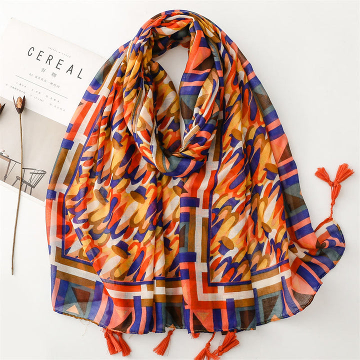 Leichter Schal für den Sommer und den Strand für Damen, dünn