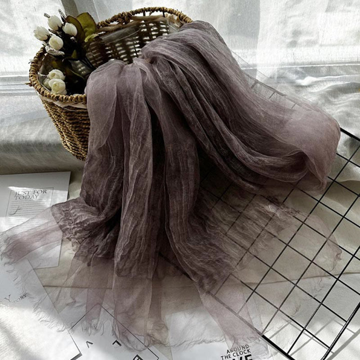 Einfarbiger, leichter Sonnenschutzschal für Damen, dünner Schal