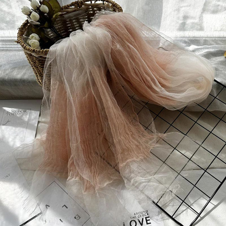 Einfarbiger, leichter Sonnenschutzschal für Damen, dünner Schal