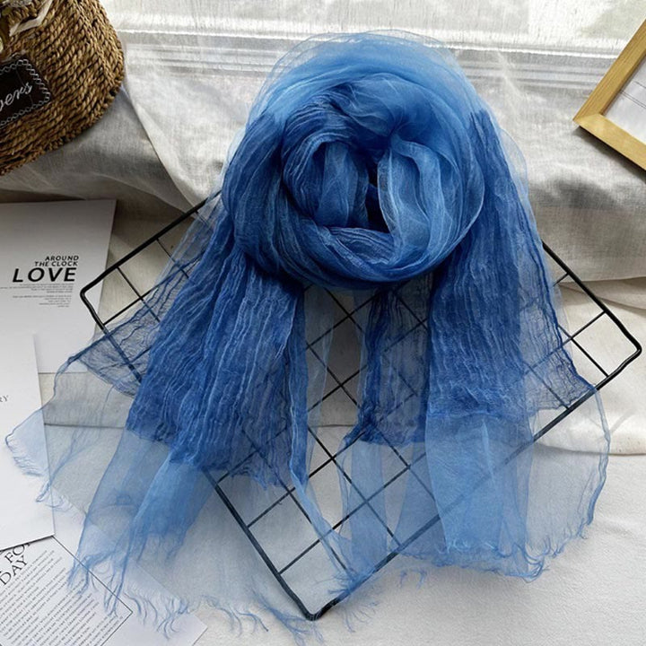 Einfarbiger, leichter Sonnenschutzschal für Damen, dünner Schal