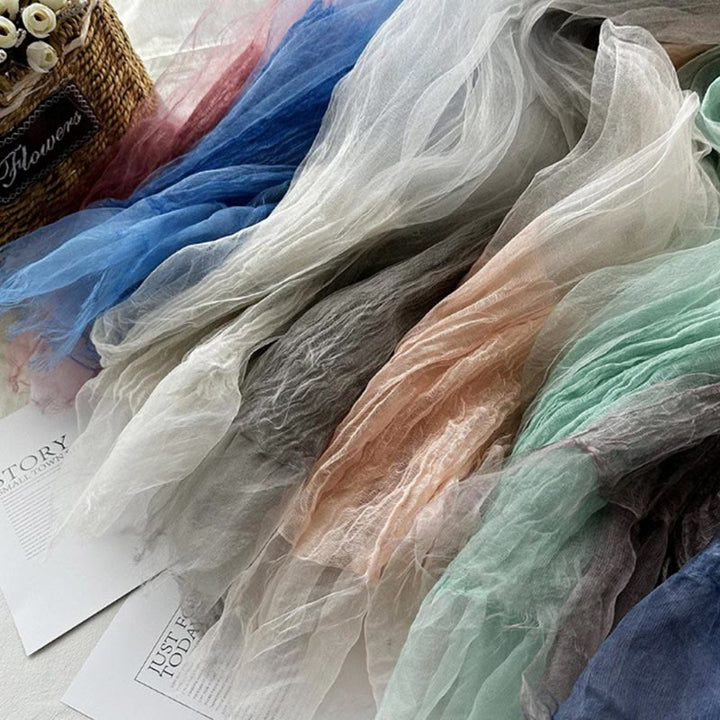 Einfarbiger, leichter Sonnenschutzschal für Damen, dünner Schal