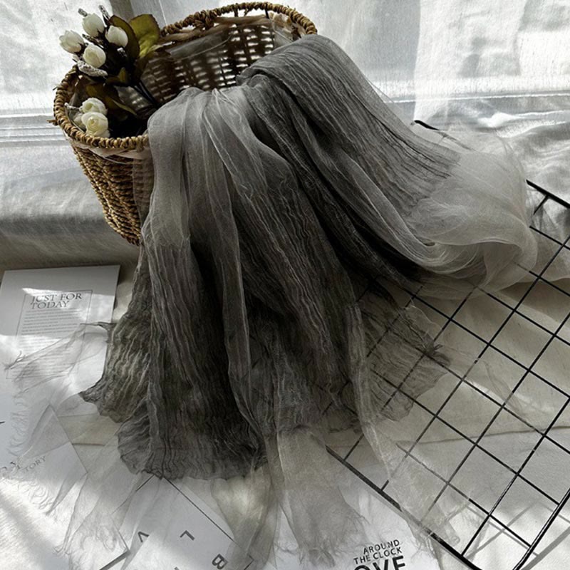 Einfarbiger, leichter Sonnenschutzschal für Damen, dünner Schal