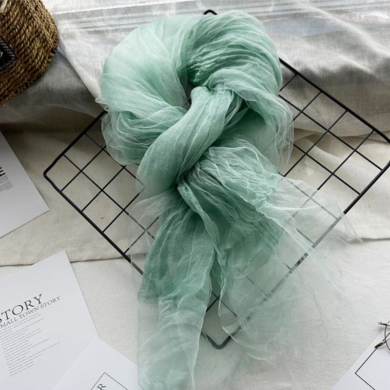 Einfarbiger, leichter Sonnenschutzschal für Damen, dünner Schal