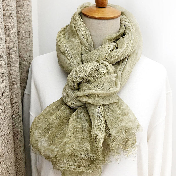 Damen Retro Einfarbig Leichter Schal Dünner Schal