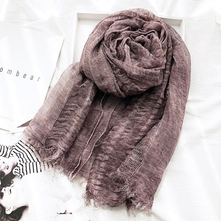 Damen Retro Einfarbig Leichter Schal Dünner Schal