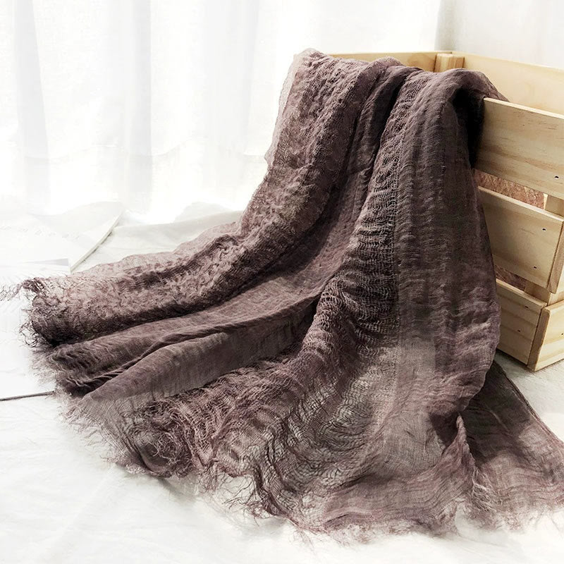 Damen Retro Einfarbig Leichter Schal Dünner Schal