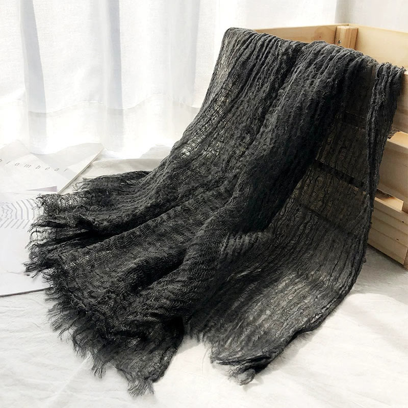 Damen Retro Einfarbig Leichter Schal Dünner Schal