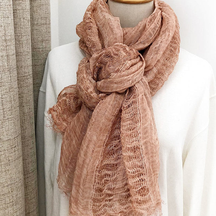 Damen Retro Einfarbig Leichter Schal Dünner Schal