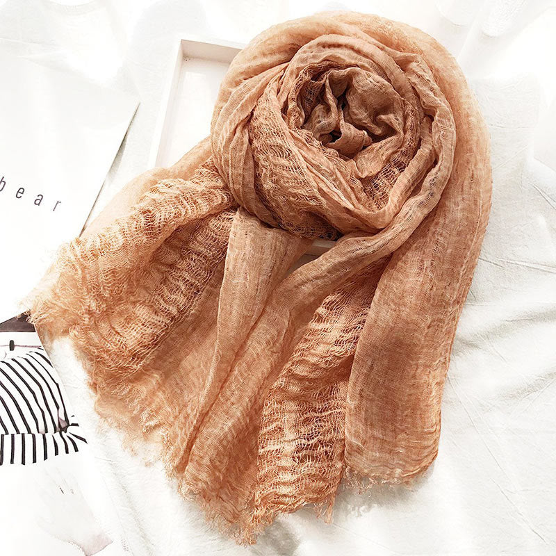 Damen Retro Einfarbig Leichter Schal Dünner Schal