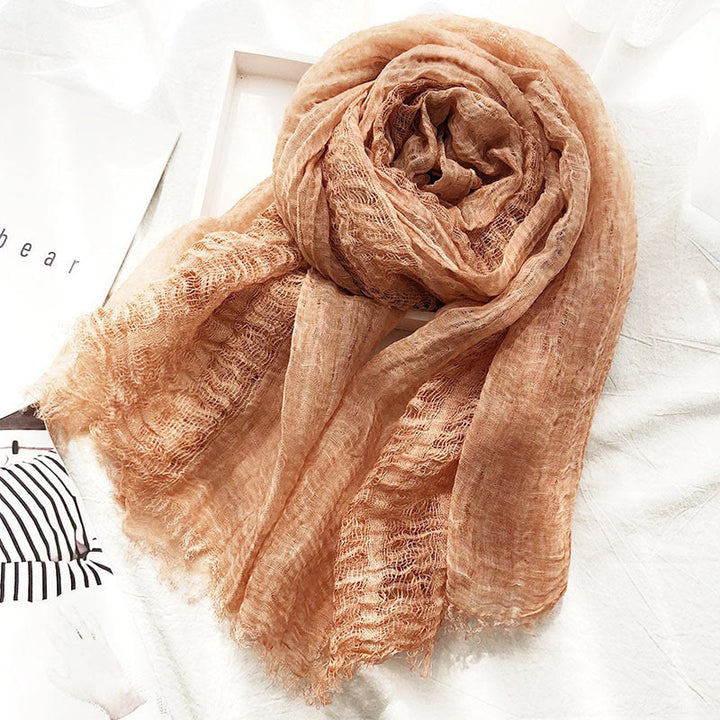 Damen Retro Einfarbig Leichter Schal Dünner Schal