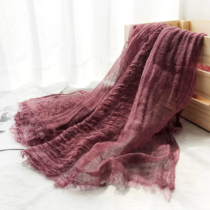 Damen Retro Einfarbig Leichter Schal Dünner Schal