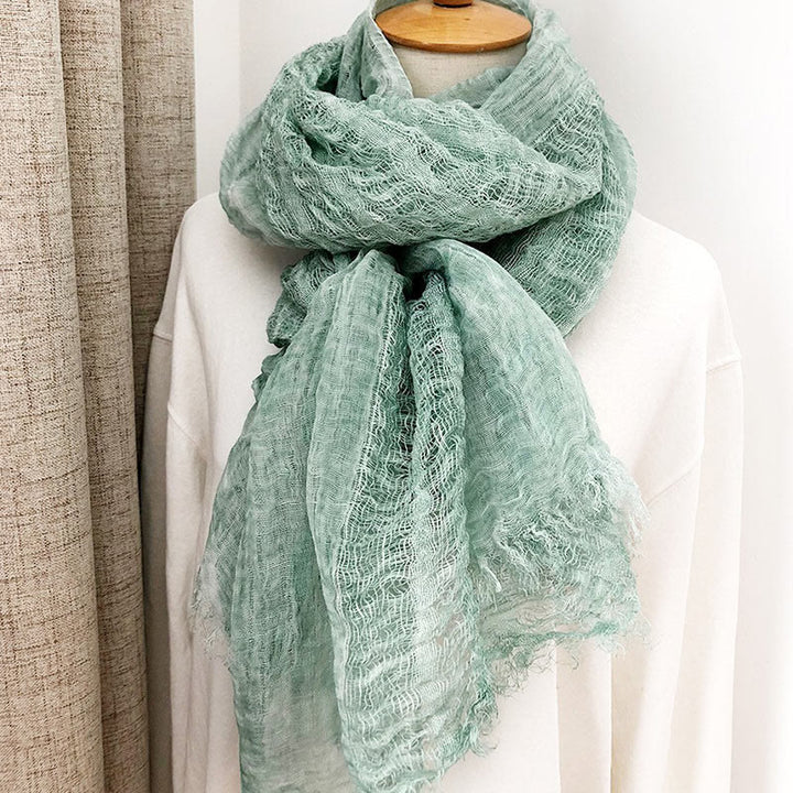 Damen Retro Einfarbig Leichter Schal Dünner Schal