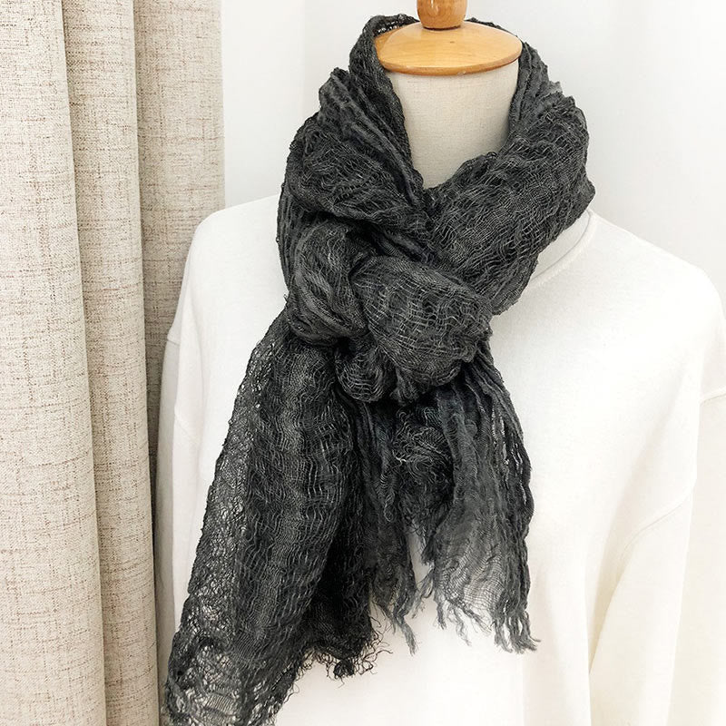 Damen Retro Einfarbig Leichter Schal Dünner Schal