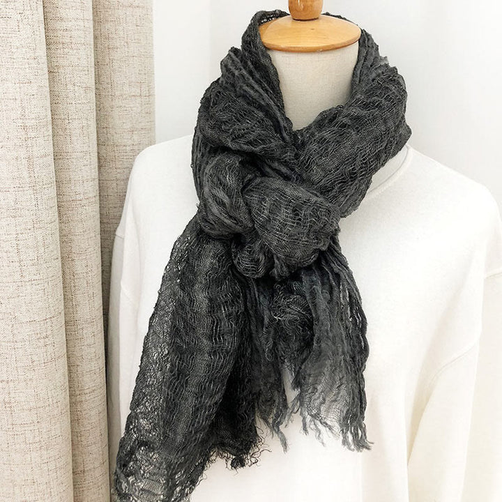 Damen Retro Einfarbig Leichter Schal Dünner Schal