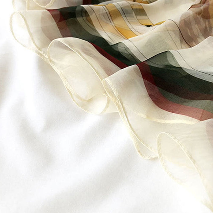 Damen Sommer Strand Bedruckter Leichter Schal Dünner Schal