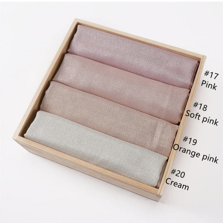 Leichter, dünner Schal mit goldenem Glitzer für Damen