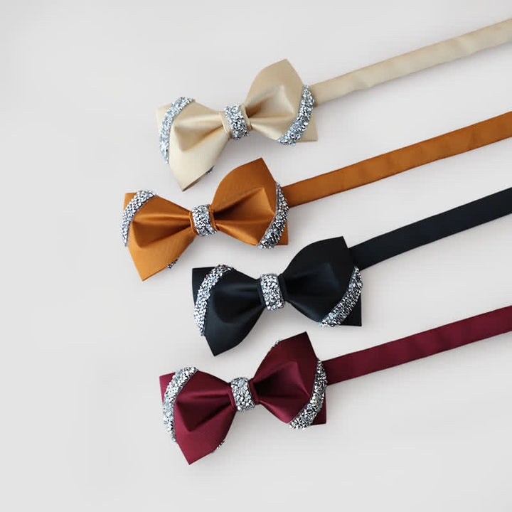 Klassische Herrenfliege mit Strassverzierung