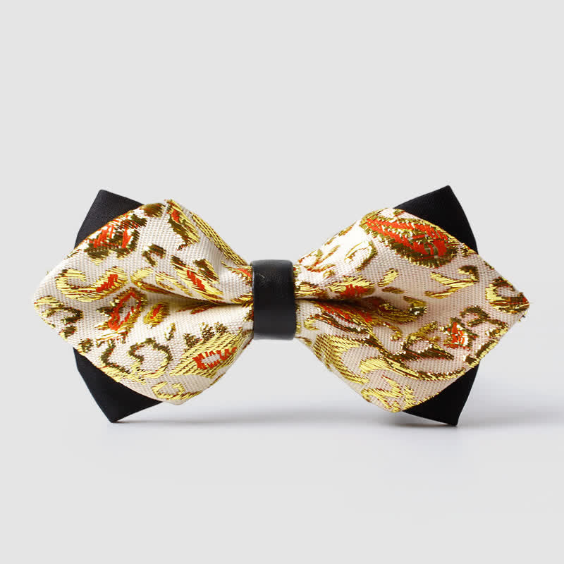 Männliche Paisley-Fliege in Goldton