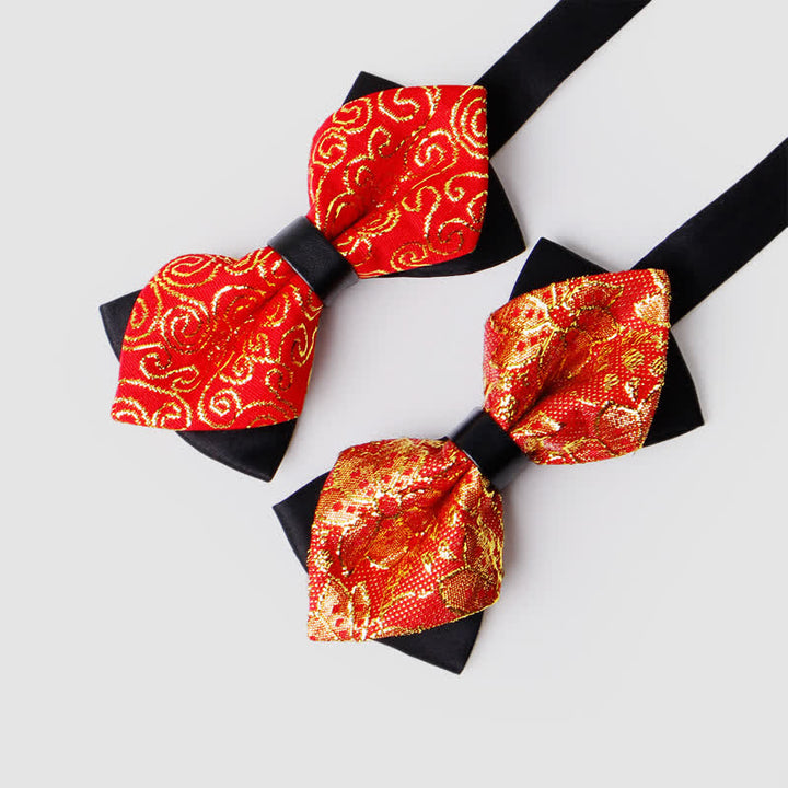 Männliche Paisley-Fliege in Goldton