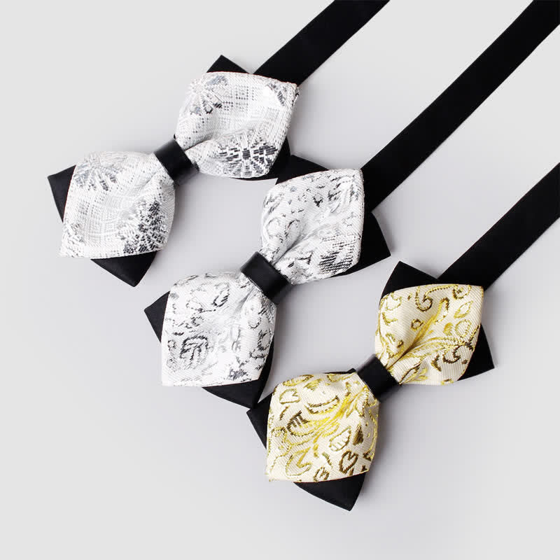 Männliche Paisley-Fliege in Goldton