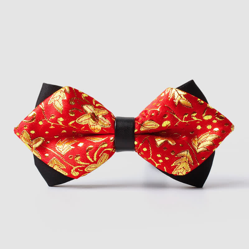 Männliche Paisley-Fliege in Goldton