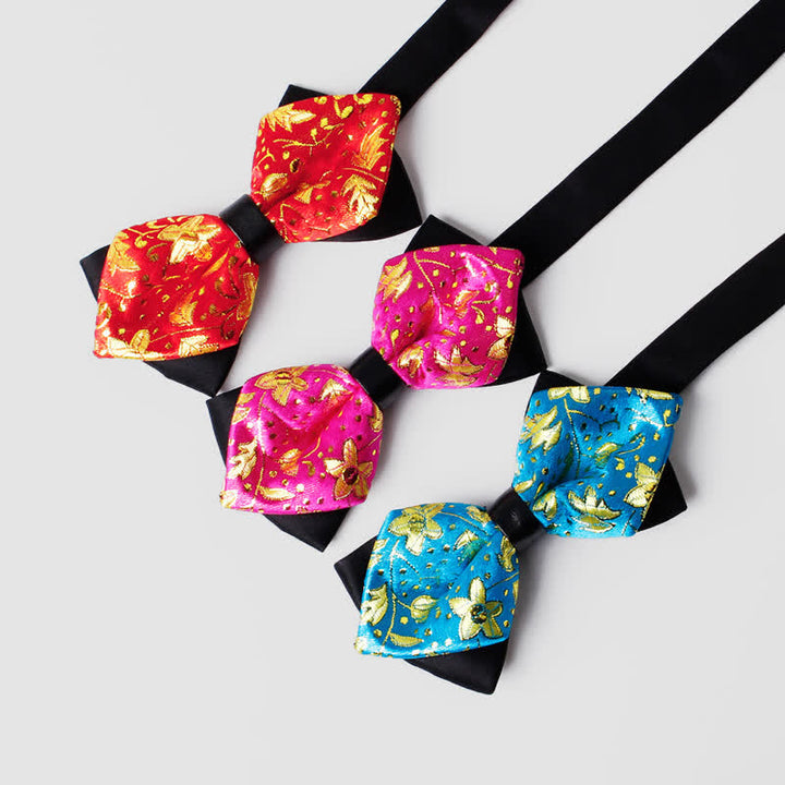 Männliche Paisley-Fliege in Goldton