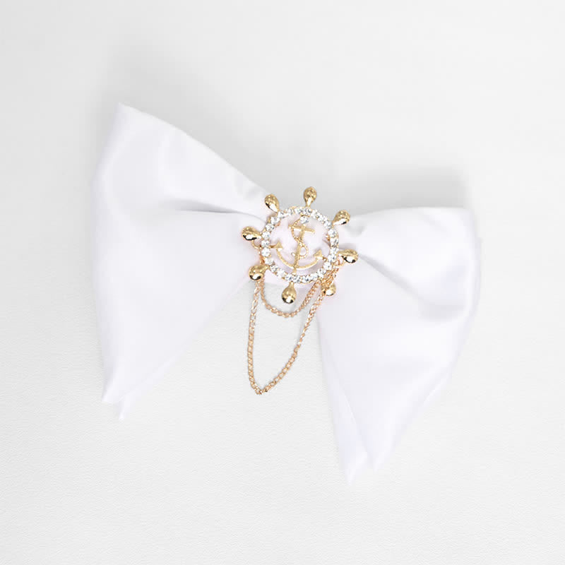 Übergroße Schwarz-Weiß-Fliege für Herren