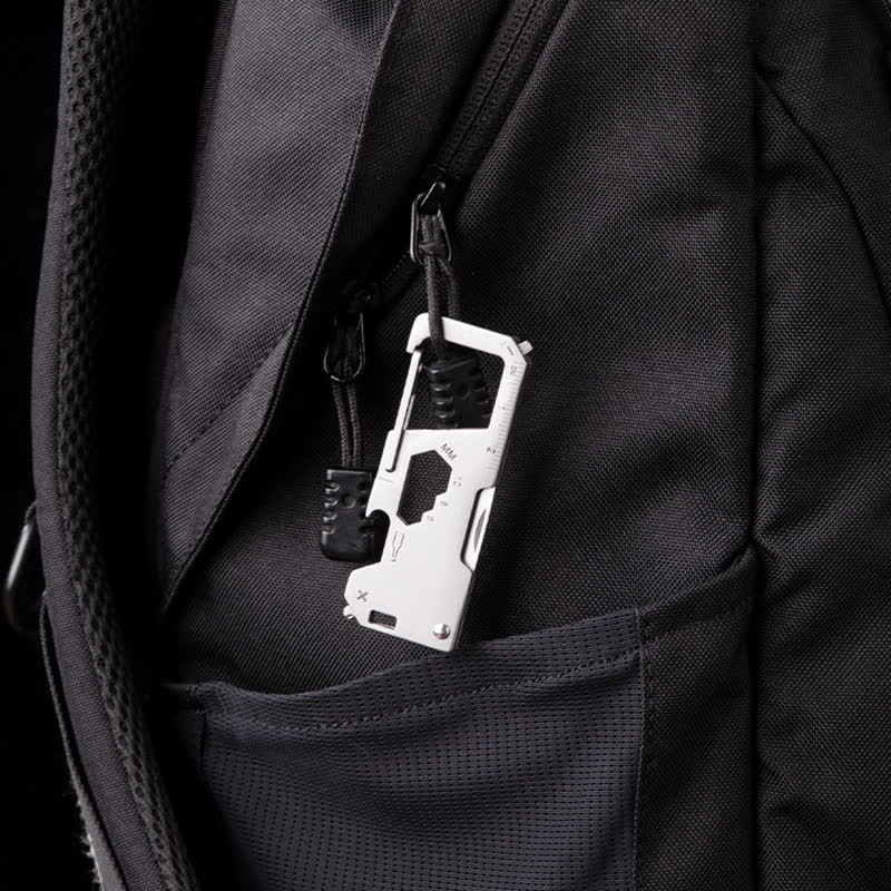 6 in 1 EDC Outdoor Tragbares Werkzeug Klapp Mini Messer Schlüsselanhänger