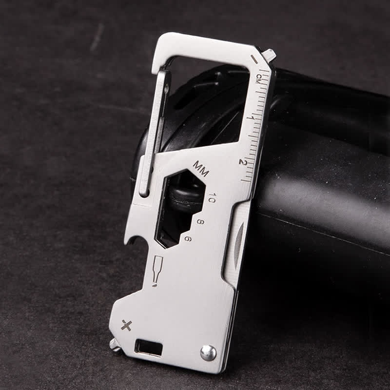 6 in 1 EDC Outdoor Tragbares Werkzeug Klapp Mini Messer Schlüsselanhänger