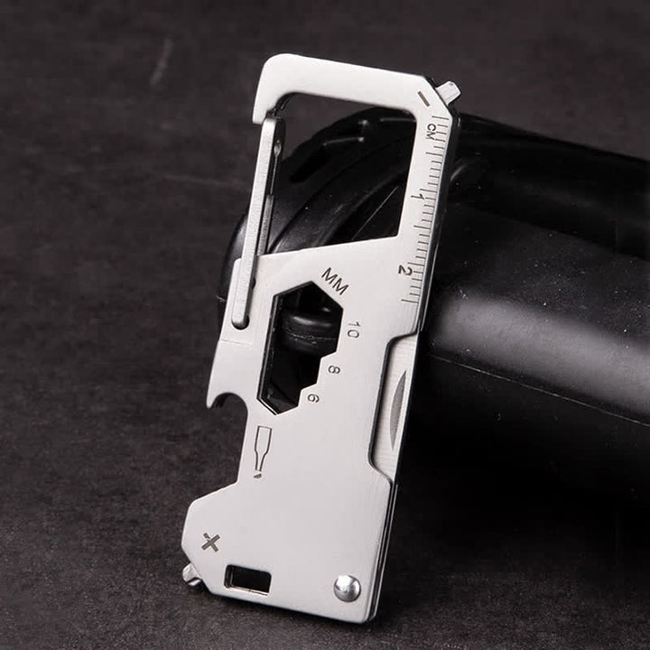 6 in 1 EDC Outdoor Tragbares Werkzeug Klapp Mini Messer Schlüsselanhänger