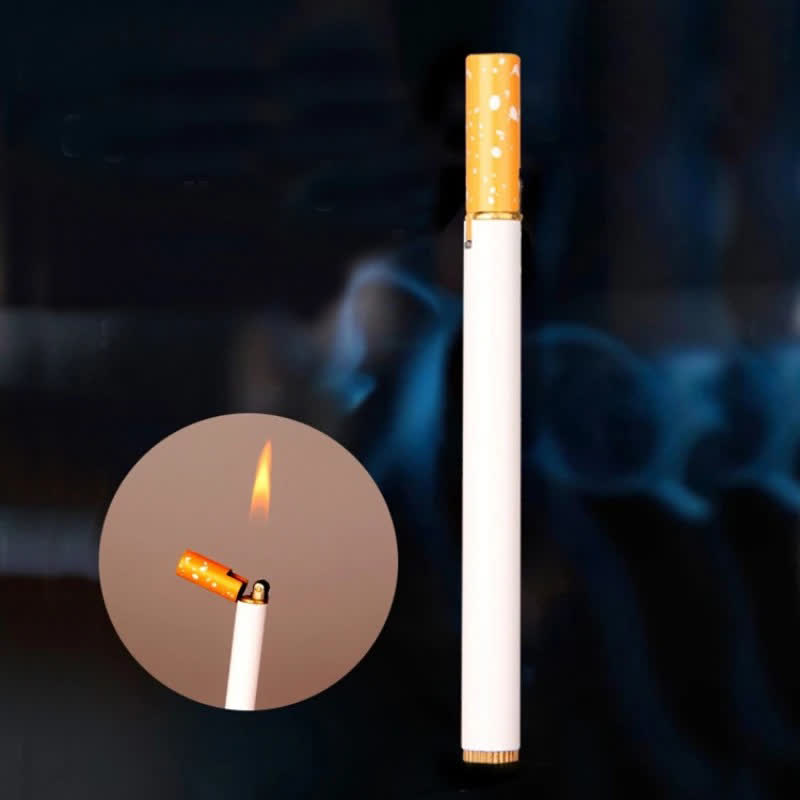 Kreatives Mini-Butanfeuerzeug aus Metall in Zigarettenform