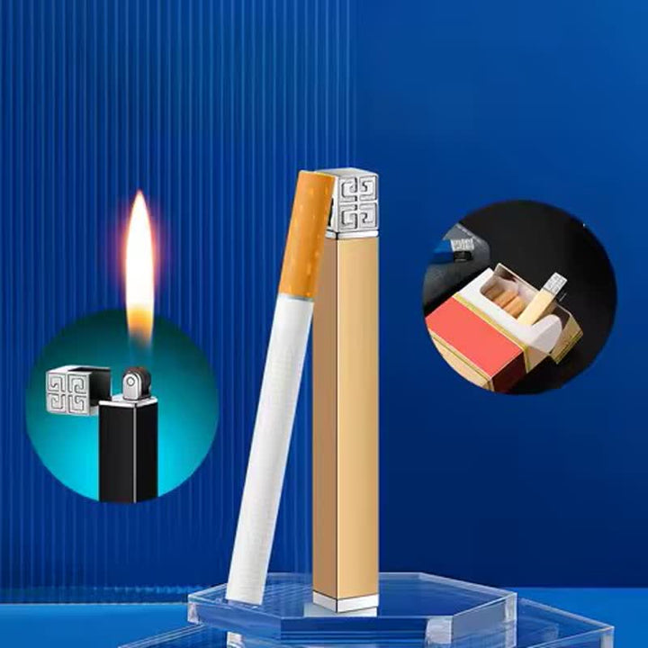 Kreatives Mini-Butanfeuerzeug aus Metall in Zigarettenform