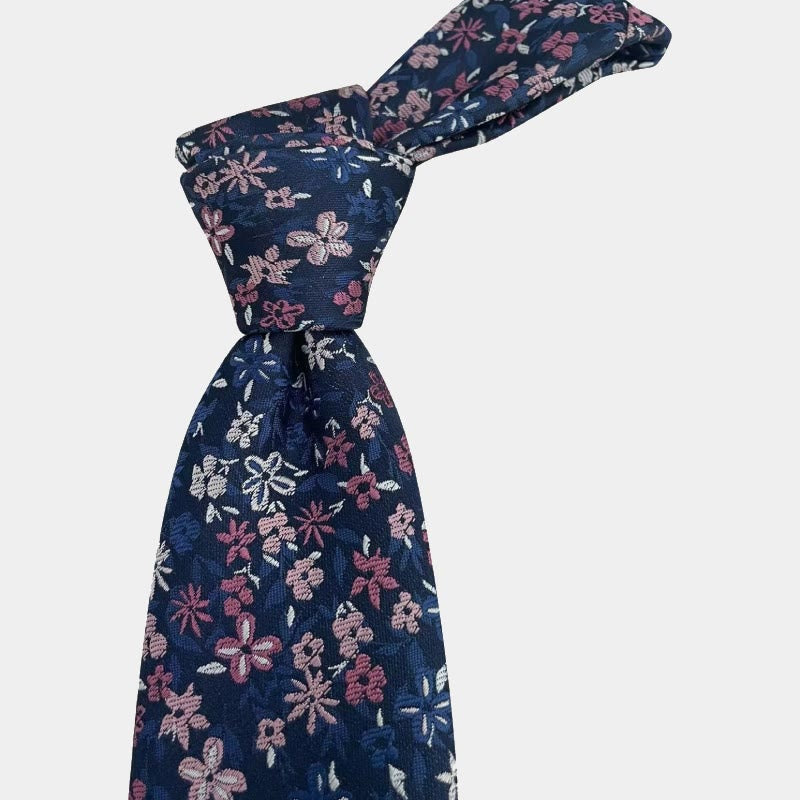 Herren-Krawatte aus Polyester mit Blumenmuster und Frühlingsmotiv