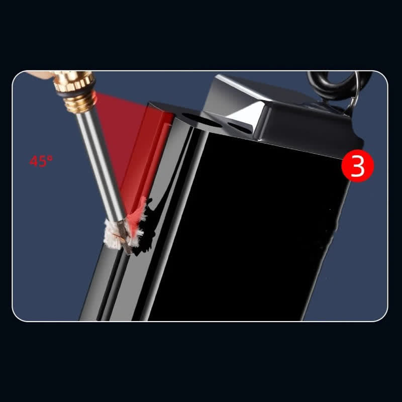 Mini-rechteckiger tragbarer 2-in-1-Aschenbecher Streichholz Kerosinfeuerzeug