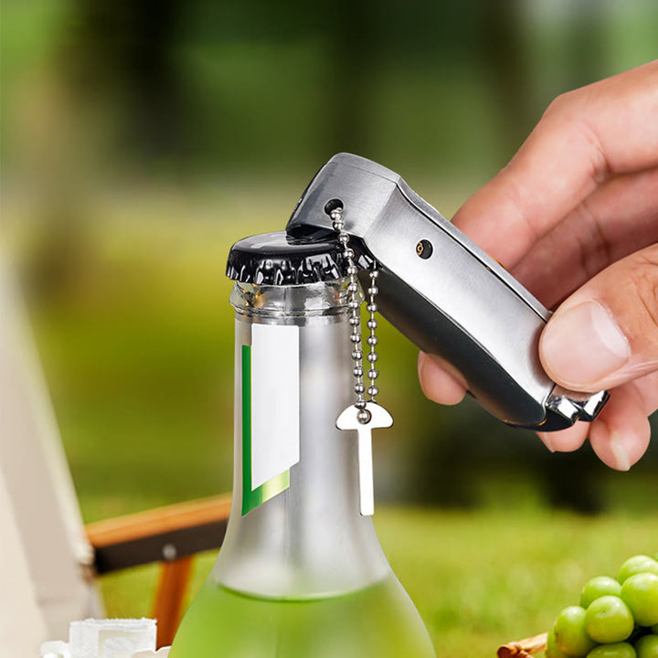 Winddichtes, faltbares Messer aus Metall, Jet Torch, nachfüllbares Butanfeuerzeug