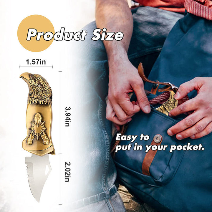 Metall Adlerkopf Faltbares Messer Jet Torch Nachfüllbares Butanfeuerzeug