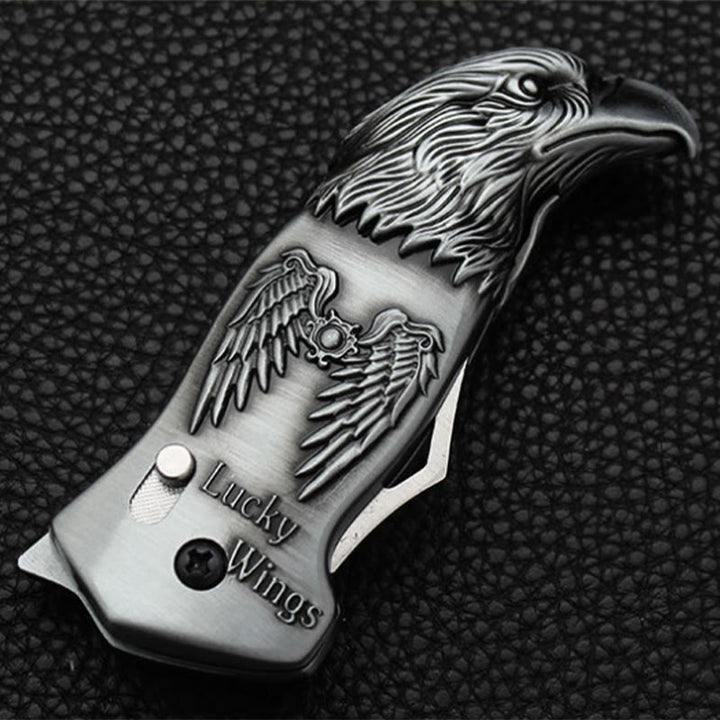 Metall Adlerkopf Faltbares Messer Jet Torch Nachfüllbares Butanfeuerzeug