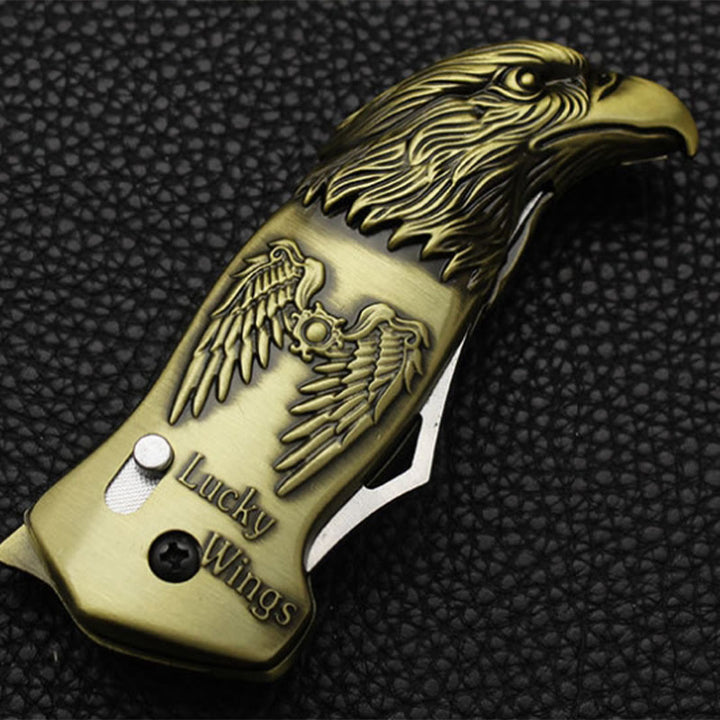 Metall Adlerkopf Faltbares Messer Jet Torch Nachfüllbares Butanfeuerzeug