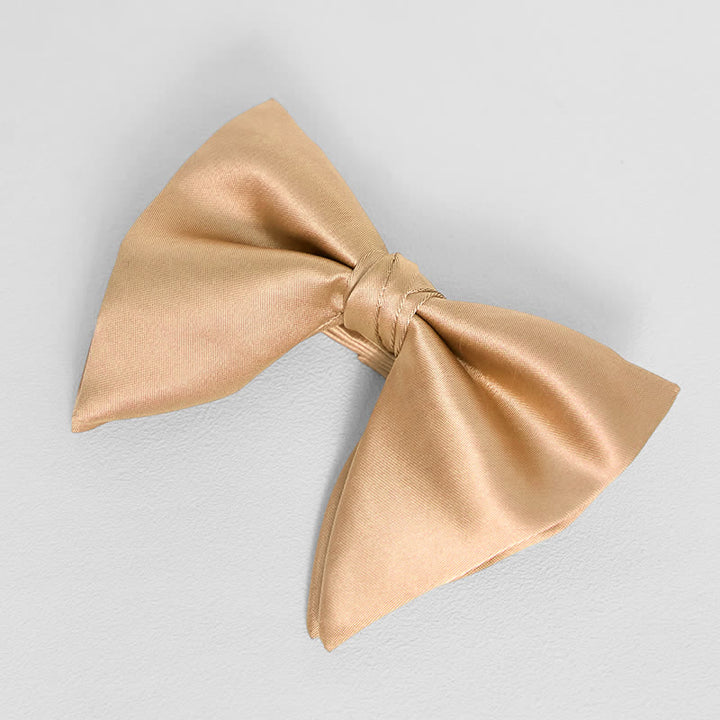 Einfarbiges, übergroßes Einstecktuch mit spitzer Fliege im britischen Stil für Herren