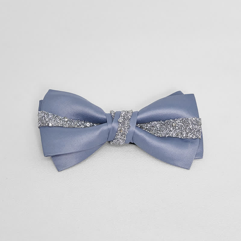 Funkelndes Glitzer-Einstecktuch für Herren mit Fliege