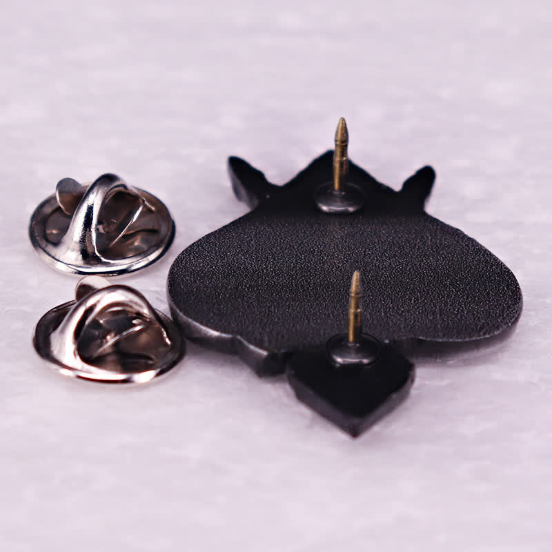 Ace Spades Totenkopf Skelett Teufel Hand Hörner Brosche