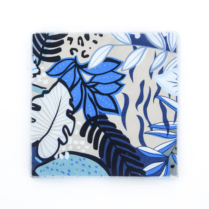 Herren Einstecktuch aus Baumwolle mit frischem Blumenmuster