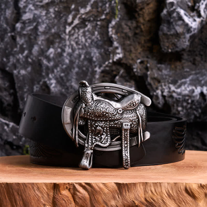 Pferdesport DIY Sattel Pferd Schuh Schnalle Ledergürtel