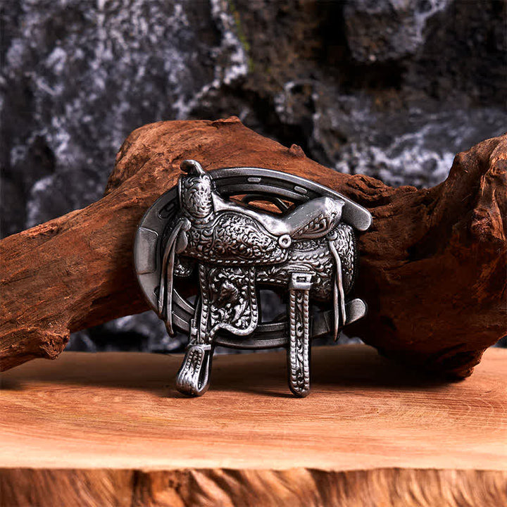 Pferdesport DIY Sattel Pferd Schuh Schnalle Ledergürtel